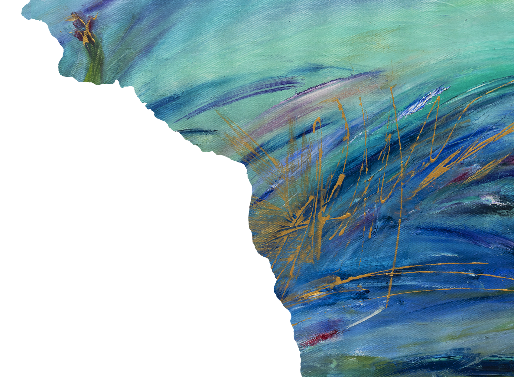 Image of an abstract painting by Isa R. Looker